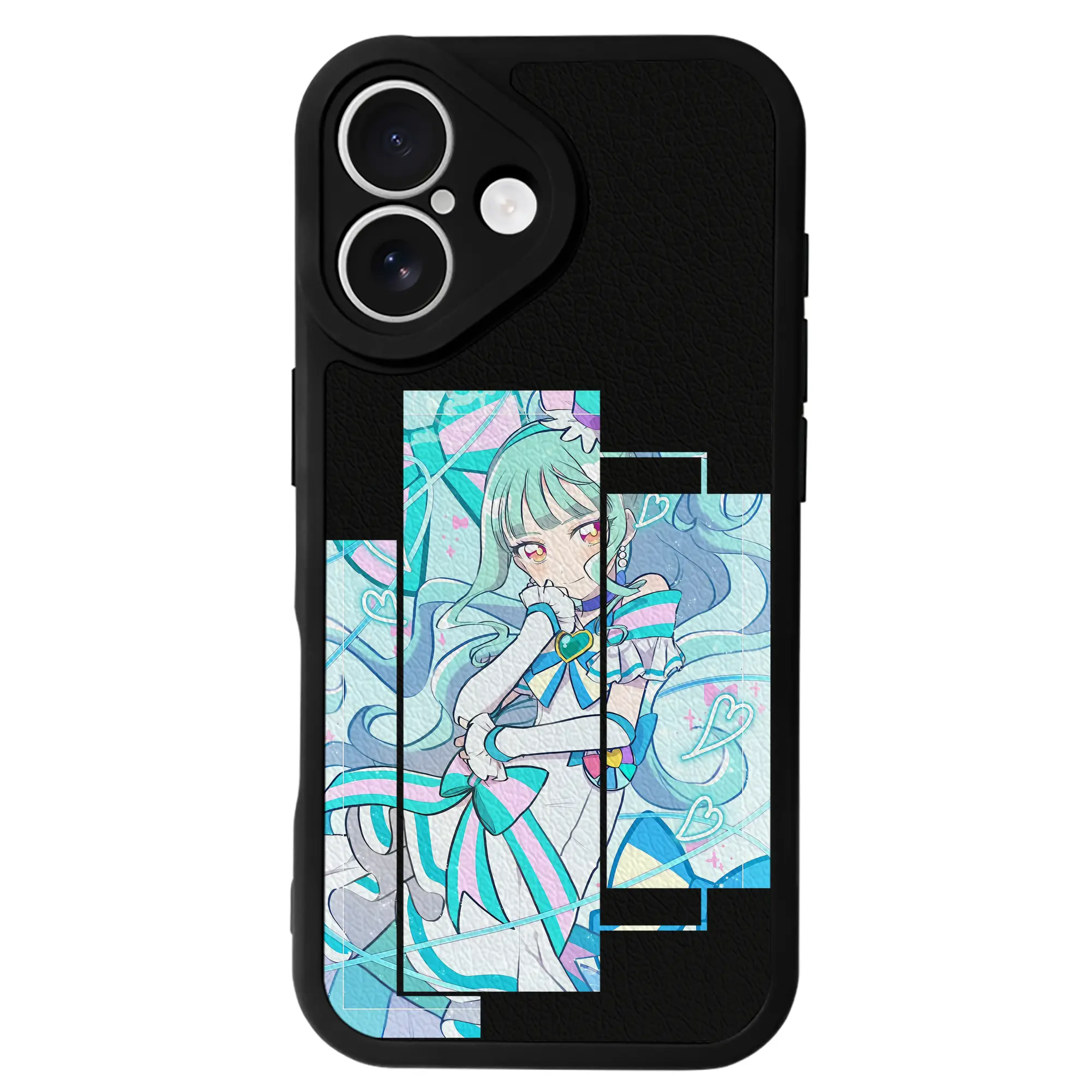 わんだふるぷりきゅあ グッズ 猫屋敷まゆ - IPhone 16シリーズ対応 ・ シリコンスマホケース ・ レザー調 ・ 高精度フィット ・ 耐衝撃 ・ ワイヤレス充電対応 ・ 精密カット